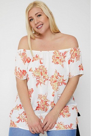 Off Shoulder Floral Top